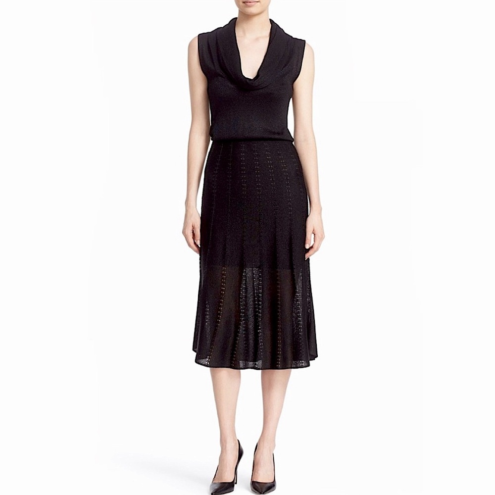 Alice + Olivia Jacey Cowl Neck Blouson Knit Dress